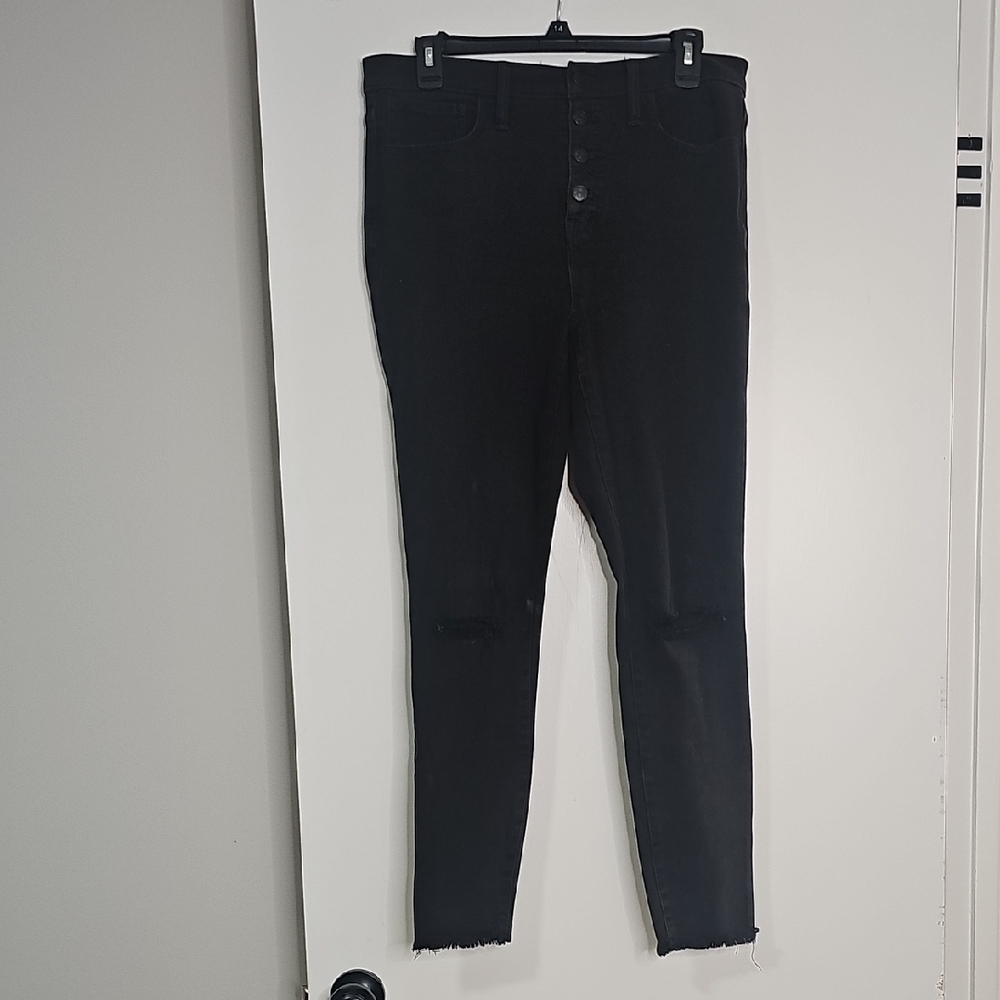 Madewell High Rise Black Jeans